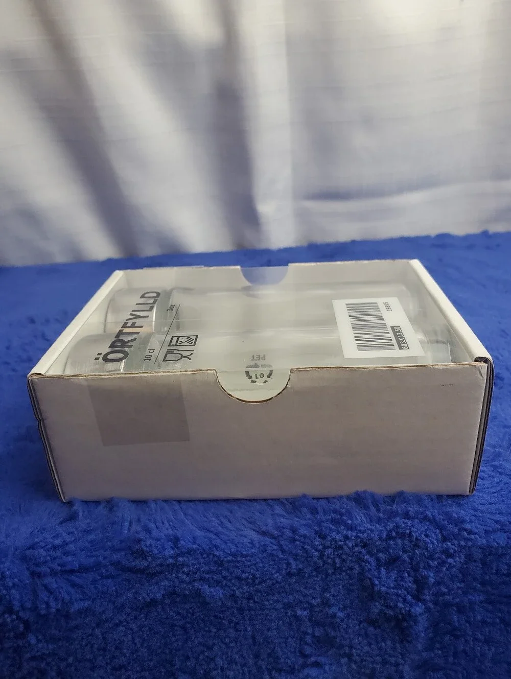 Ikea Ortfylld 2 Spice Jars 10cl 3oz Steel & Glass Örtfylld 4.5